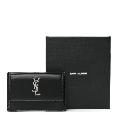 Saint Laurent Ultra Soft Calfskin Coin Wallet Black 13 of 13