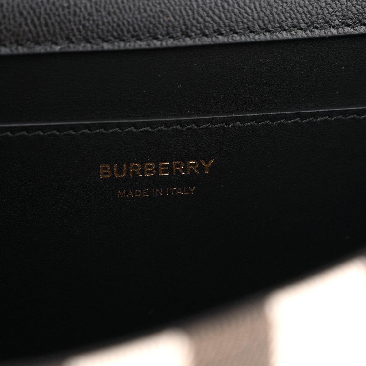 Burberry Derby Calfskin House Check Mackford Crossbody Bag Black 6 of 10