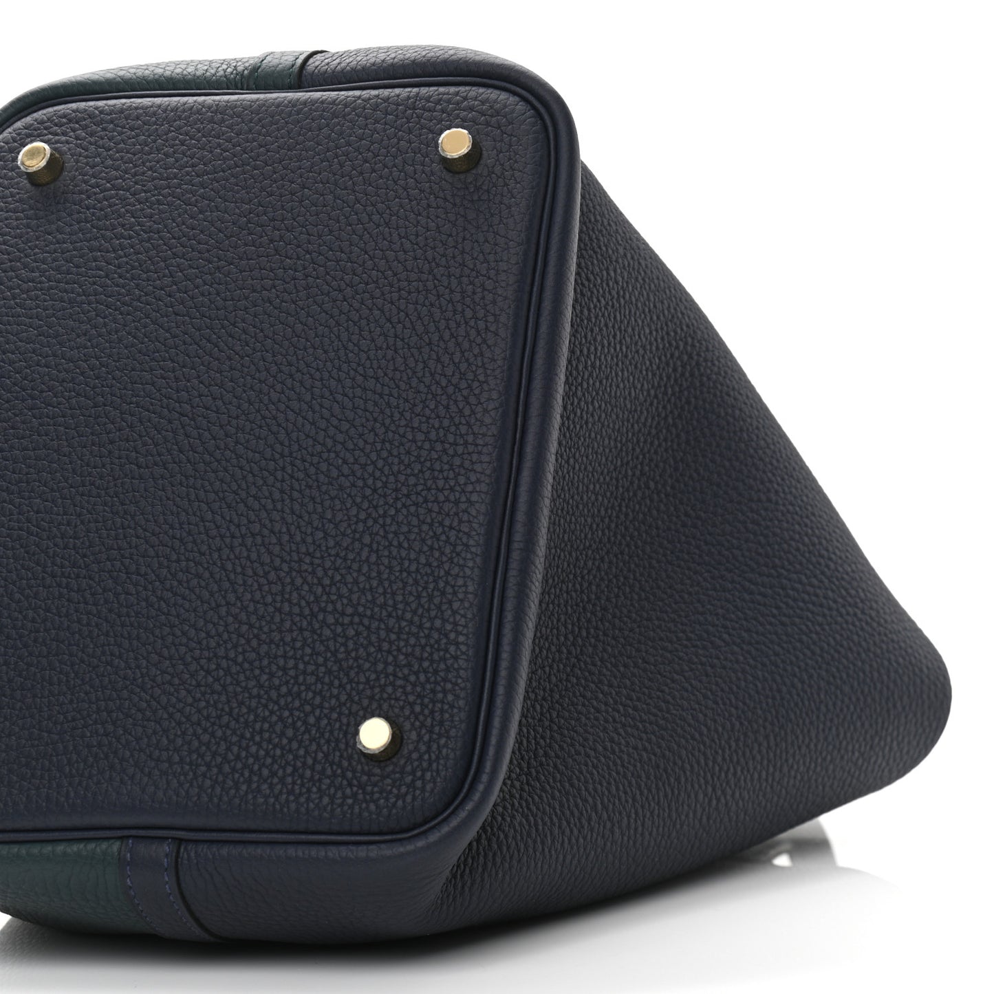 Taurillon Clemence Casaque Picotin Lock 22 MM Vert Cypres Bleu Nuit Black