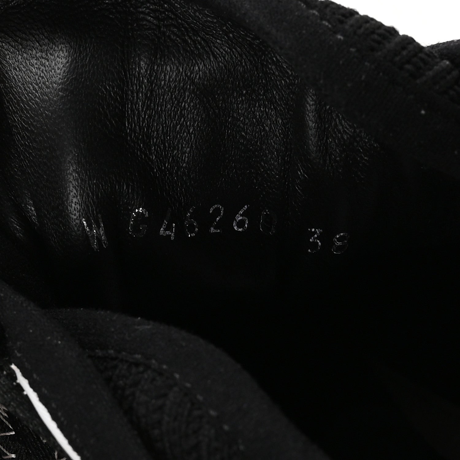 Chanel Fabric Suede Calfskin Sneakers 38 White Black 8 of 8