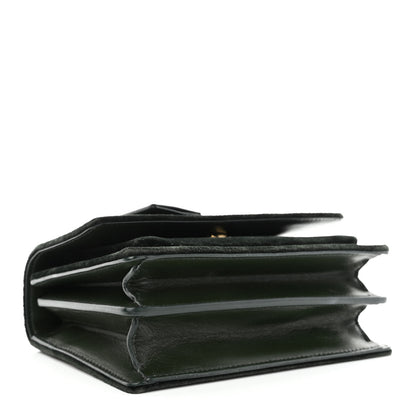 Saint Laurent Velvet Small Monogram Sunset Dark Green 4 of 11