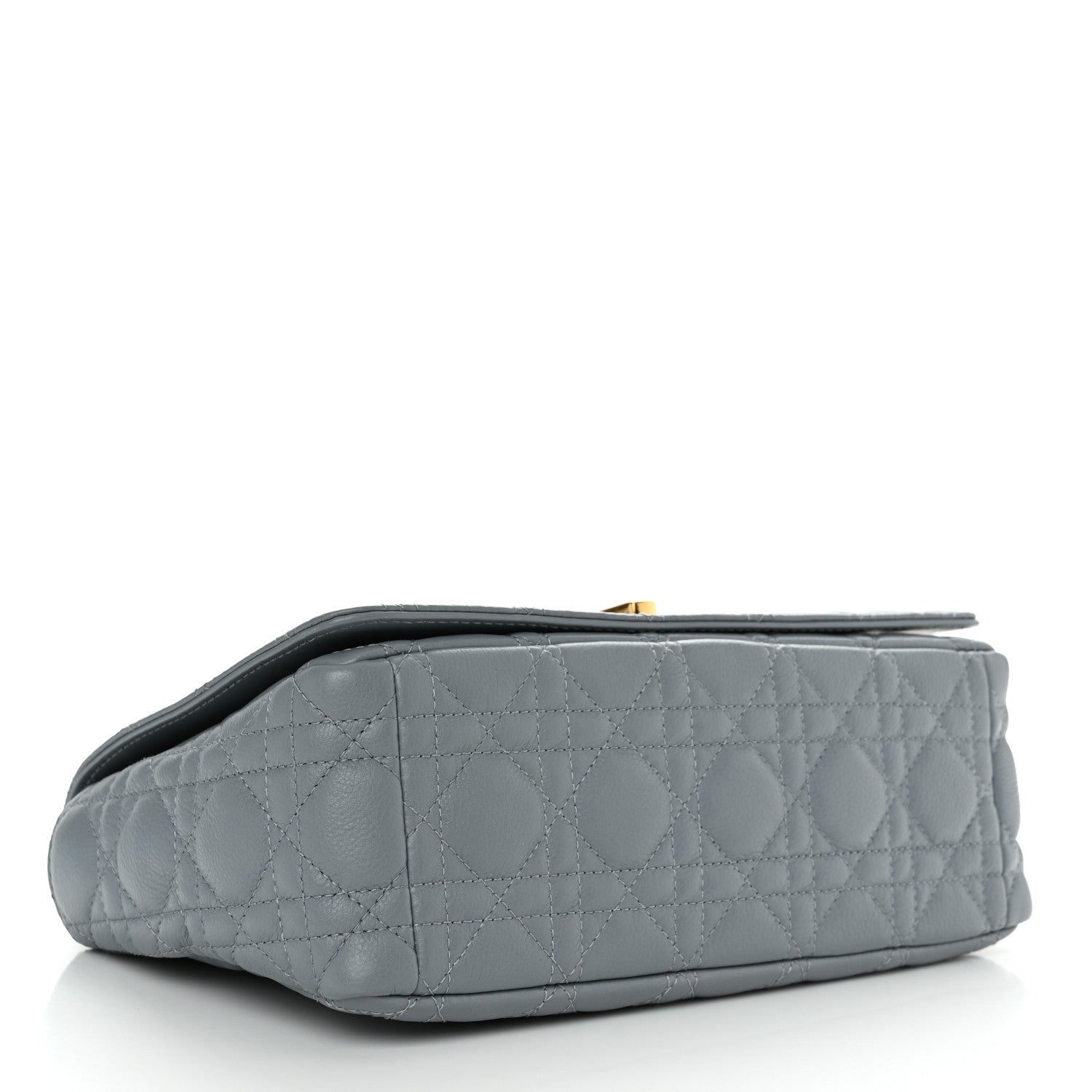 Christian Dior Calfskin Cannage Medium Caro Bag Ethereal Grey 4 of 10