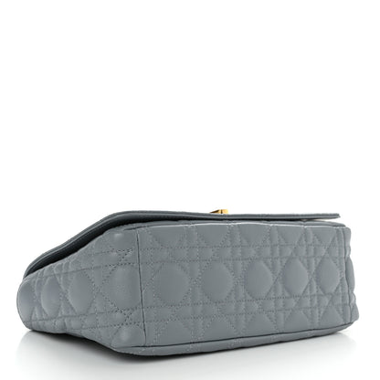 Christian Dior Calfskin Cannage Medium Caro Bag Ethereal Grey 4 of 10