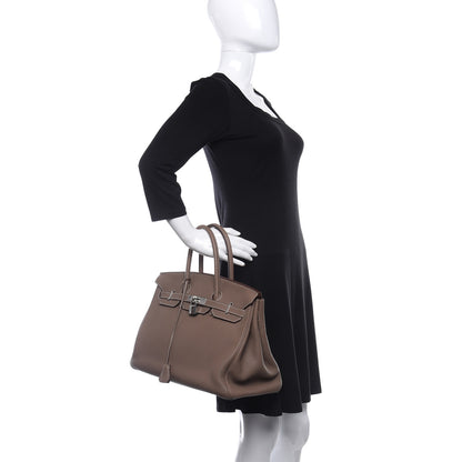 Hermes Togo Birkin 35 Etoupe 2 of 11