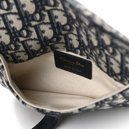 Christian Dior Oblique Saddle Belt Pouch Blue 7 of 9
