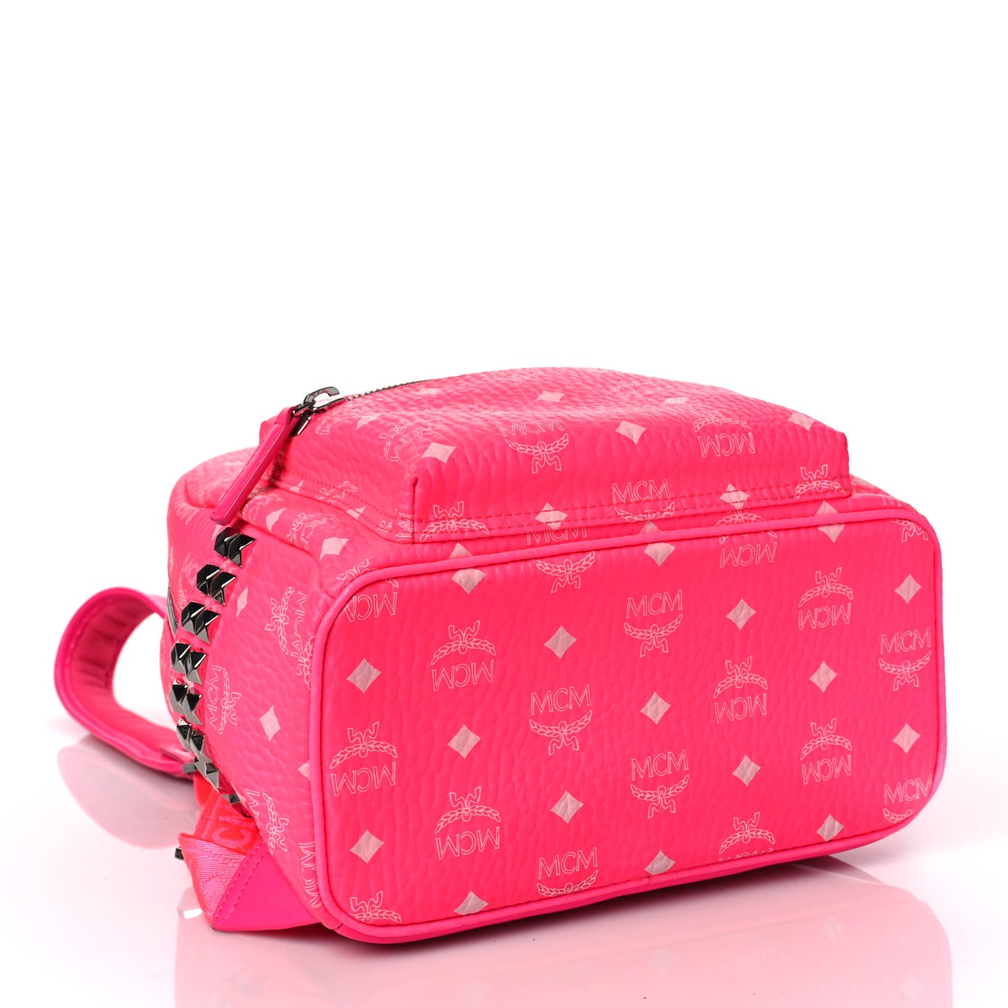 Visetos Small Side Stud Stark Backpack Neon Pink