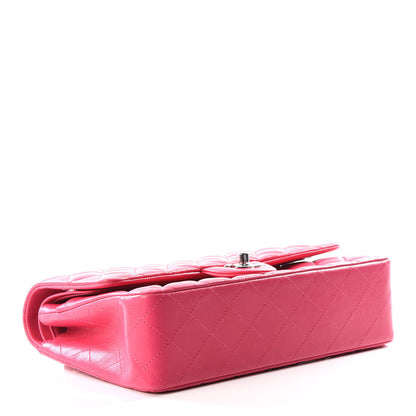 Chanel Lambskin Quilted Medium Double Flap Fuchsia 3 of 10