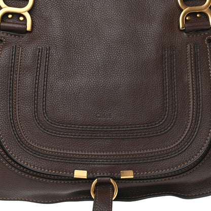 Chloe Calfskin Medium Marcie Satchel Coffee Shot 7 of 9