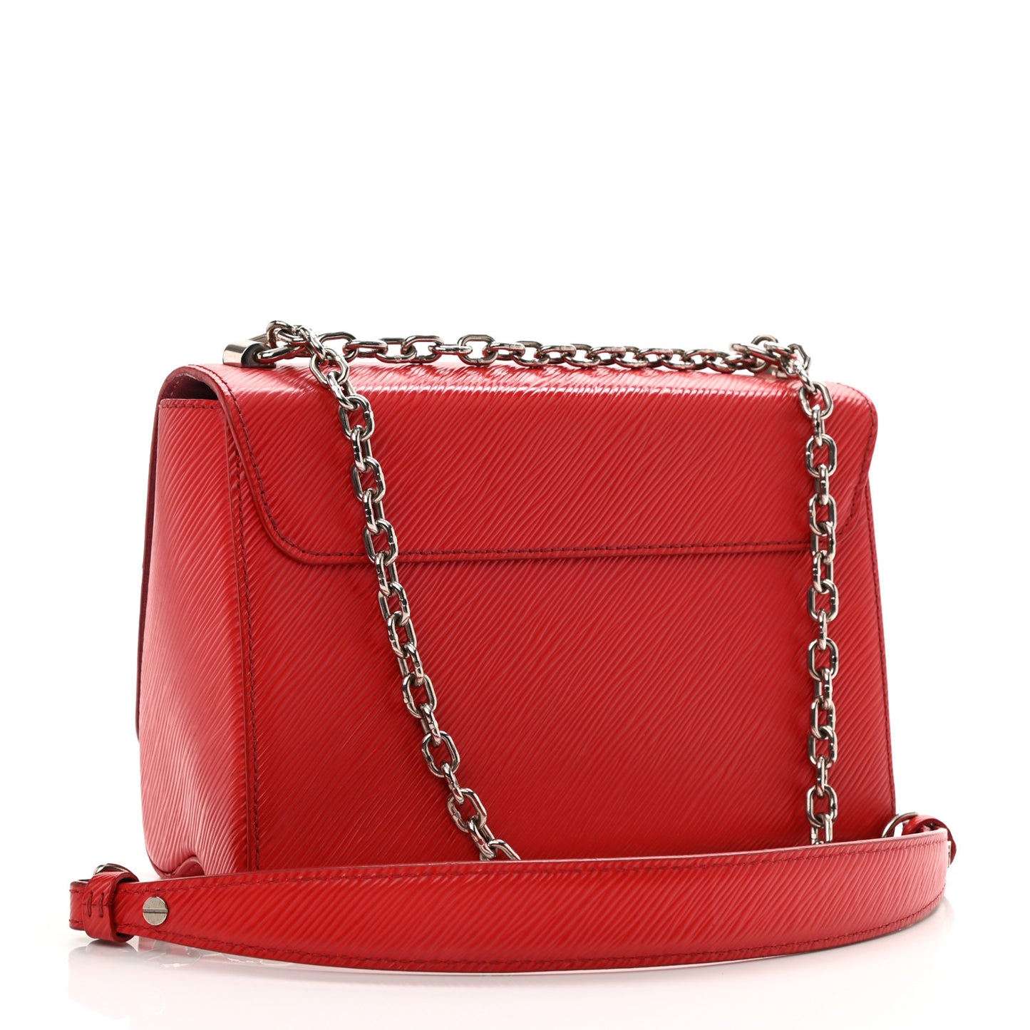 Epi Twist Shoulder Bag MM Coquelicot