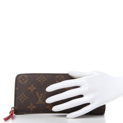 Louis Vuitton Monogram Clemence Wallet Fuchsia 2 of 8