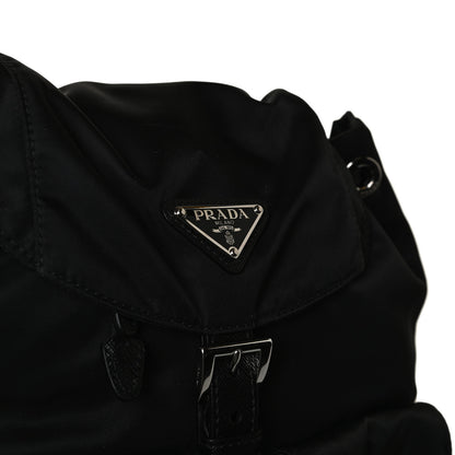 Prada Tessuto Nylon Saffiano Small Backpack Black 10 of 12