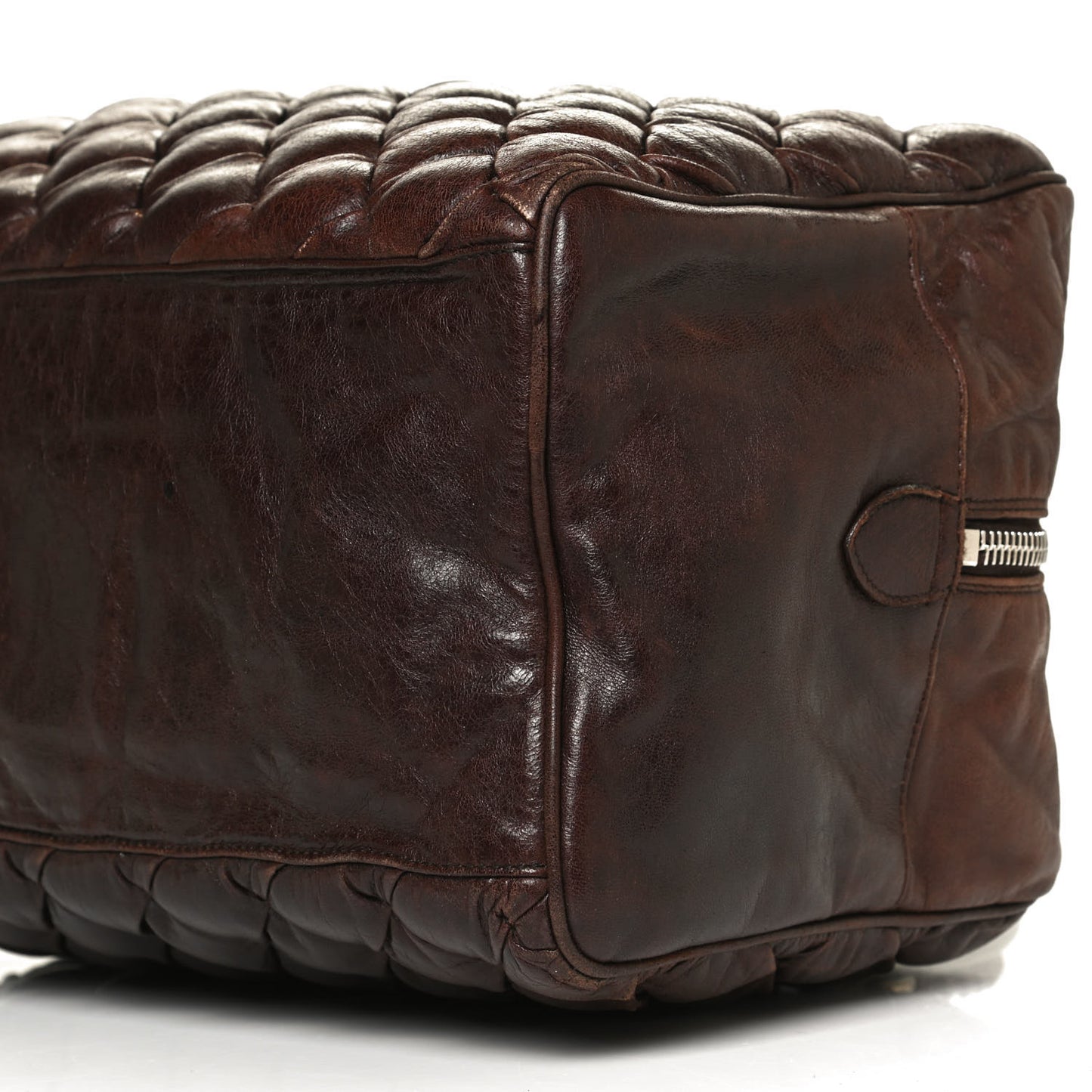 Chevre Quilted Matelasse MM Sienna