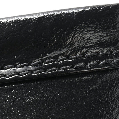 Chanel Shiny Crumpled Calfskin CC Mocassin Loafers 38 Black 11 of 11