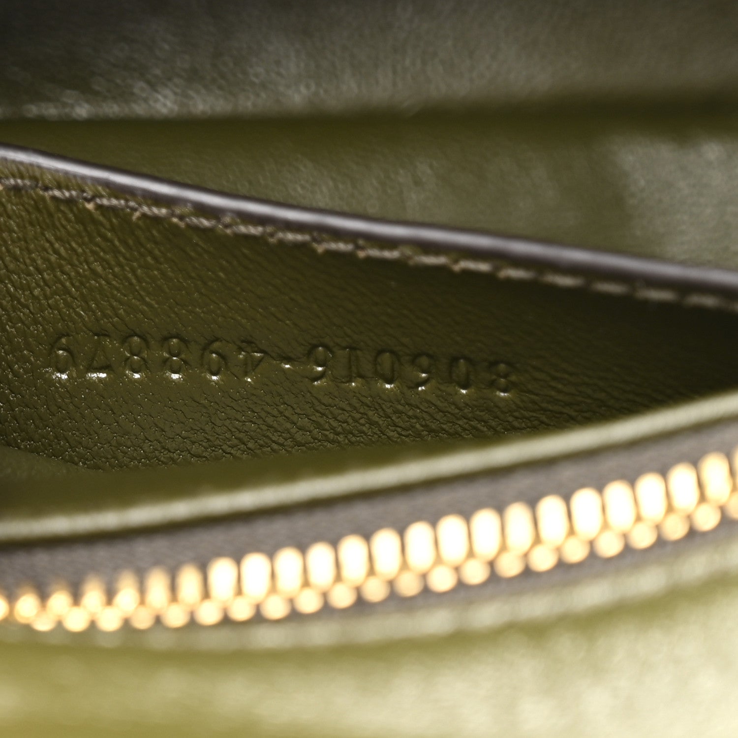 Gucci Lambskin Mini GG Milano Top Handle Shoulder Bag Green 7 of 10