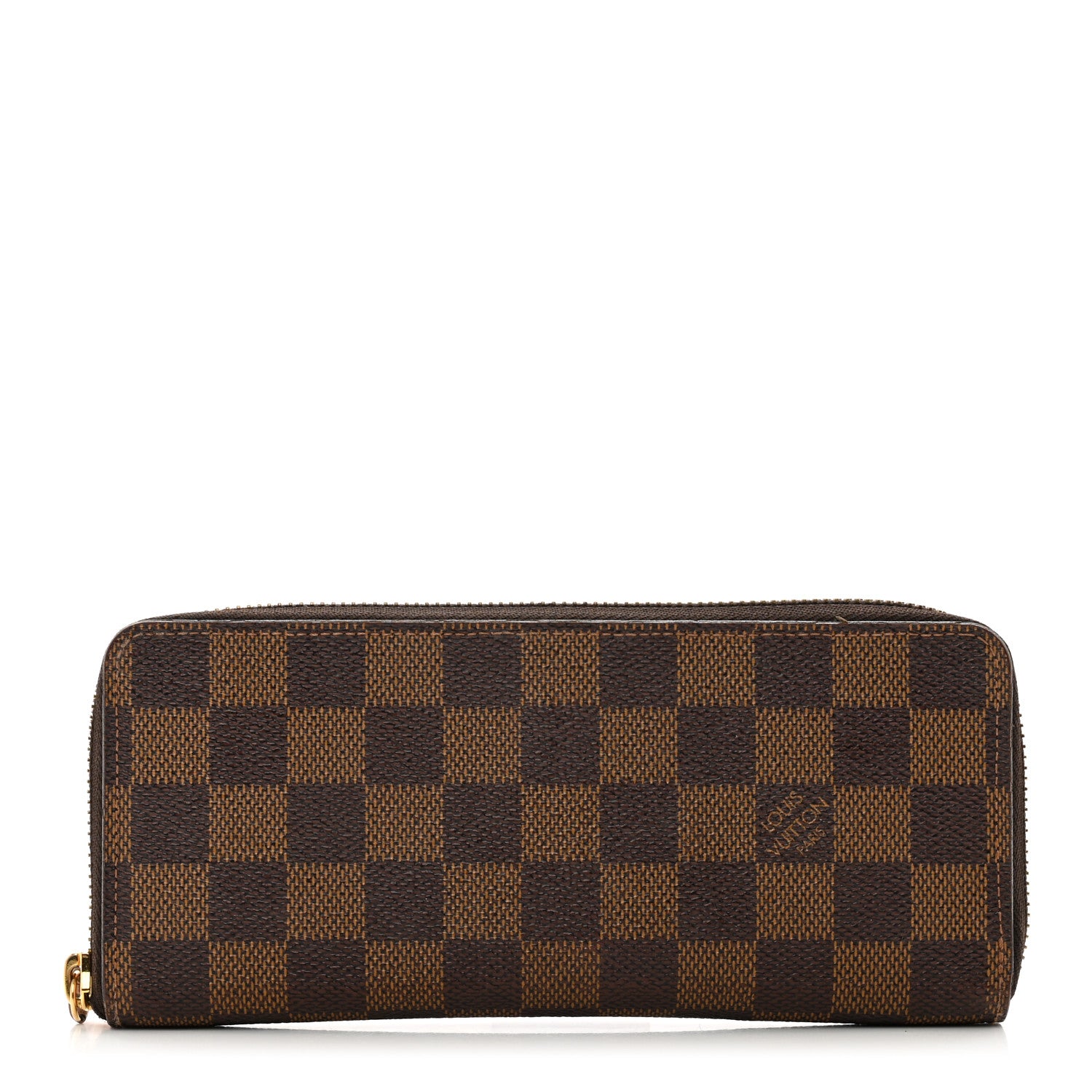 Louis Vuitton Damier Ebene Clemence Wallet Rose Ballerine 1 of 10