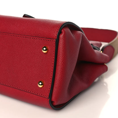 Burberry Soft Grain Calfskin Small Buckle Tote Parade Red 7 of 7