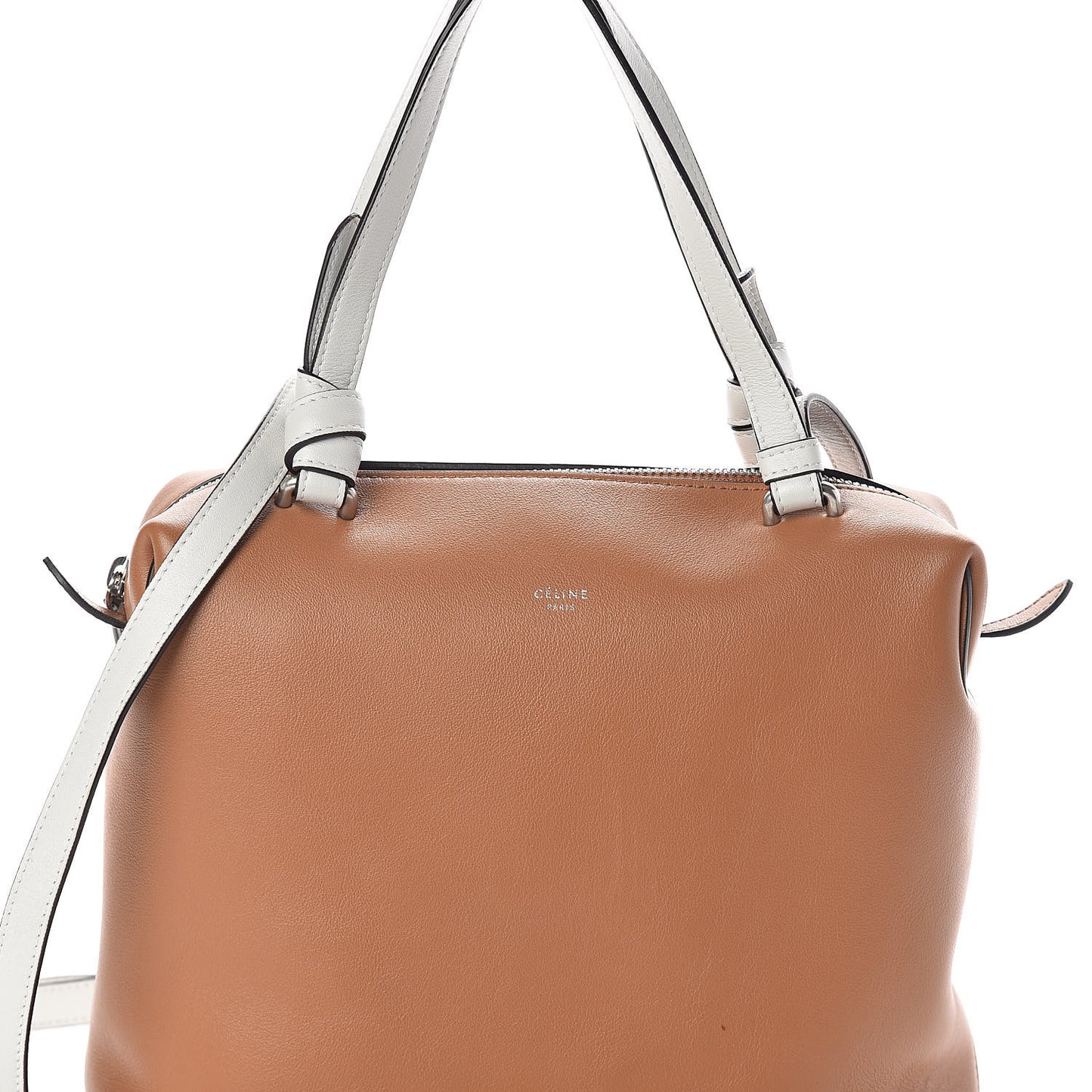 Lambskin Small Soft Cube Satchel Light Tan