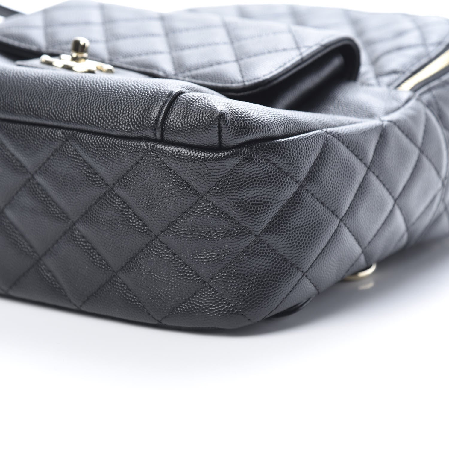 Chanel Caviar Quilted Medium Zip Around Backpack Black 9 of 9