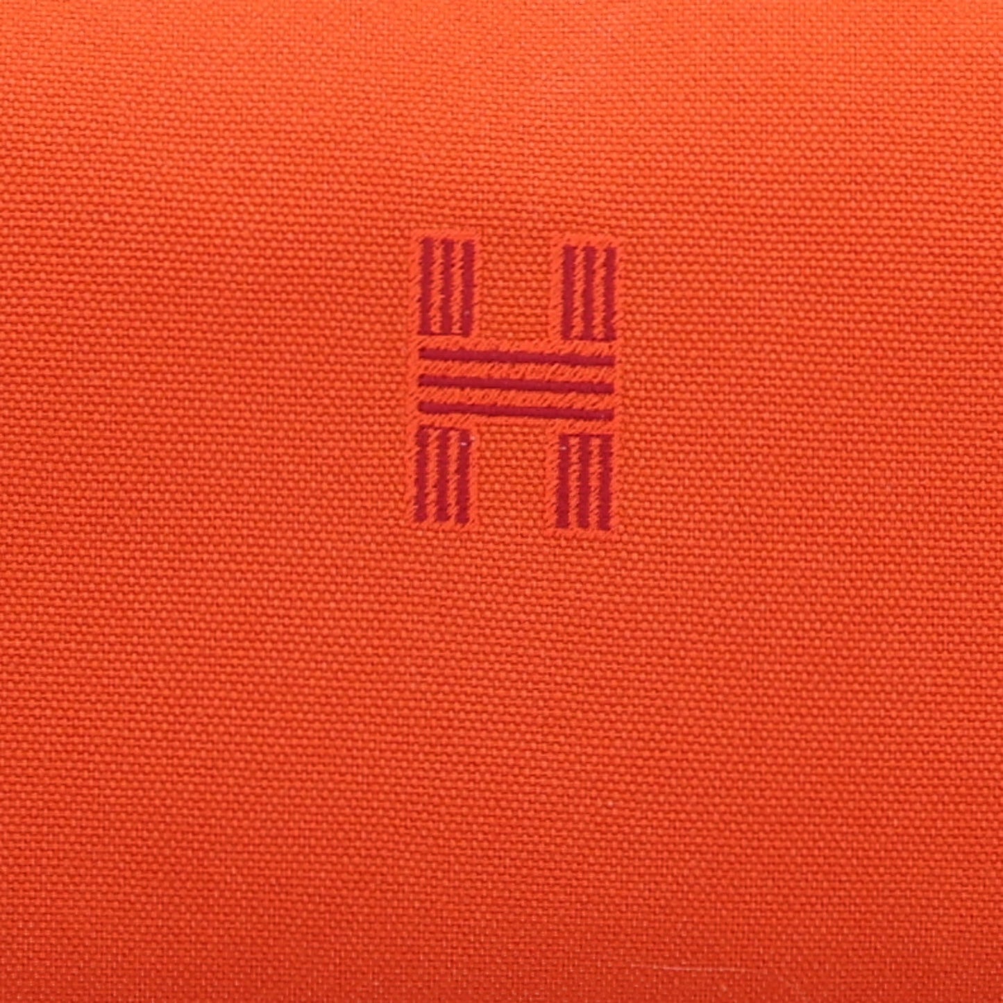 Canvas Large Bride-A-Brac Pouch Orange Feu Burgundy