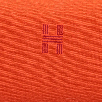 Hermes Canvas Large Bride-A-Brac Pouch Orange Feu Burgundy 7 of 9