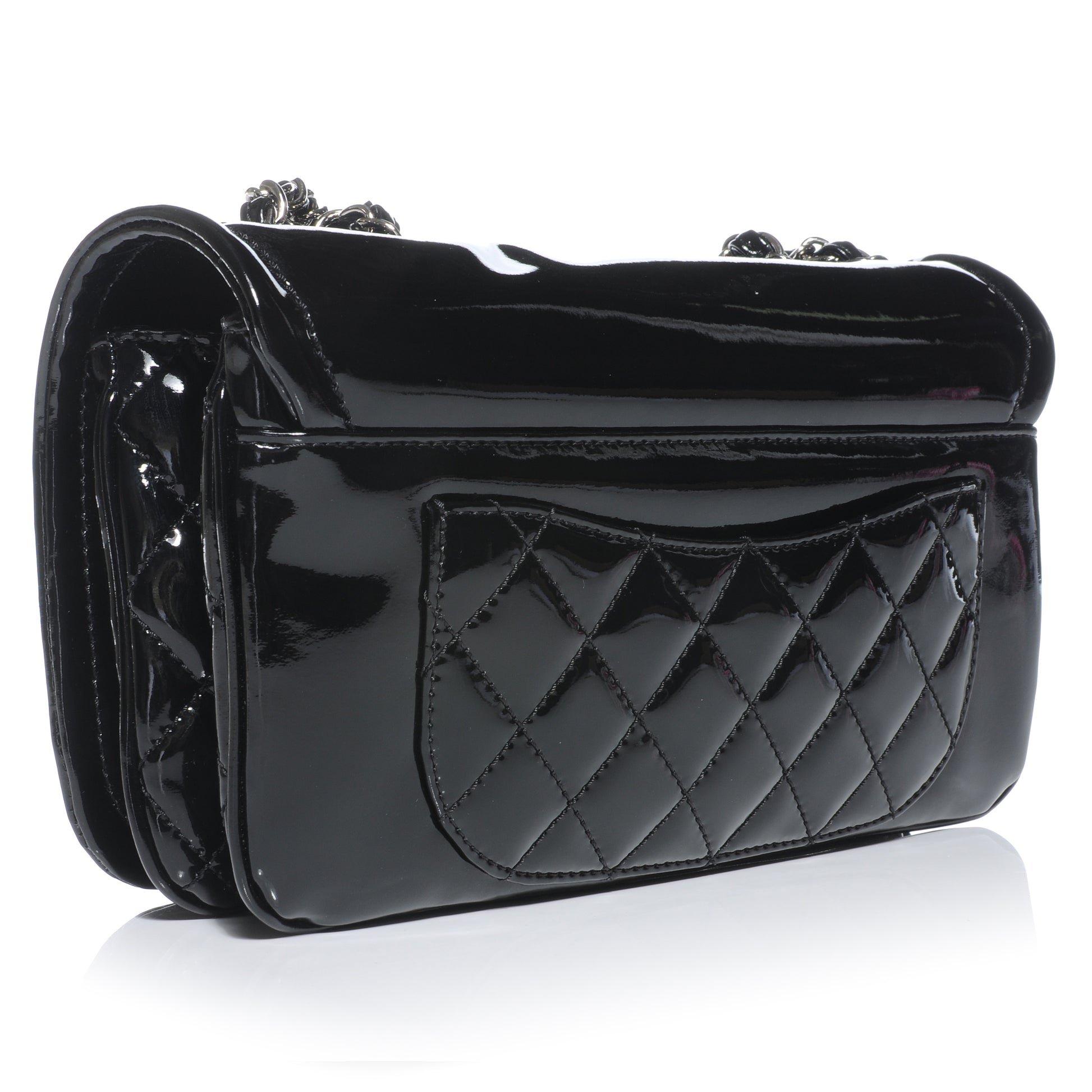 Chanel Vinyl Lipstick Flap Black 3 of 8