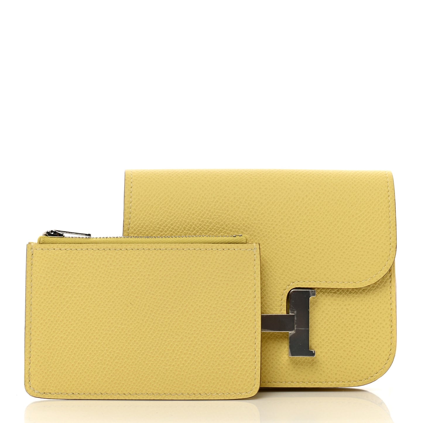 Epsom Constance Slim Wallet Jaune Poussin