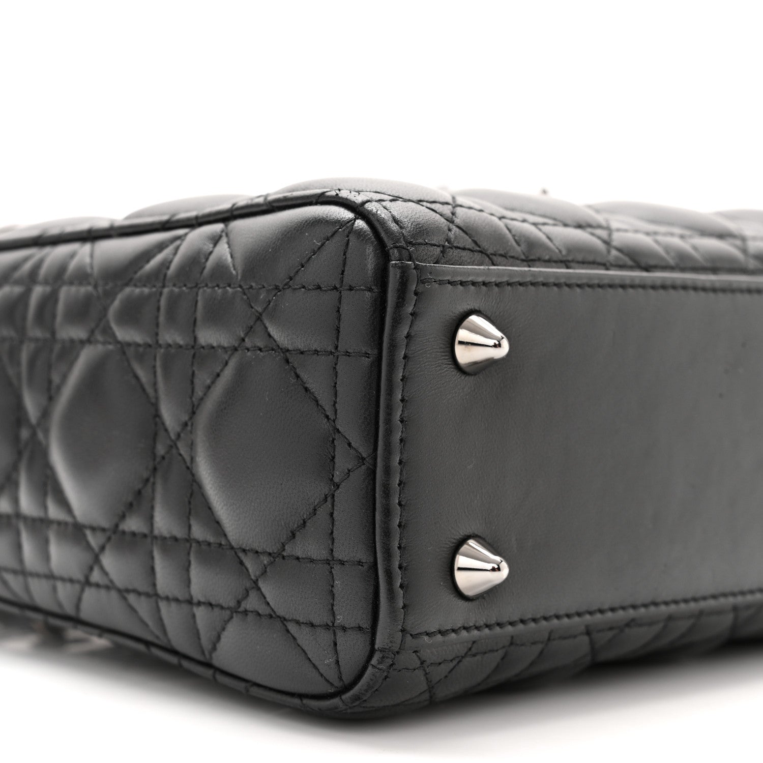 Christian Dior Lambskin Cannage Small My ABCDior Lady Dior Black 9 of 10