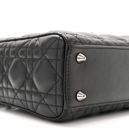 Christian Dior Lambskin Cannage Small My ABCDior Lady Dior Black 9 of 10