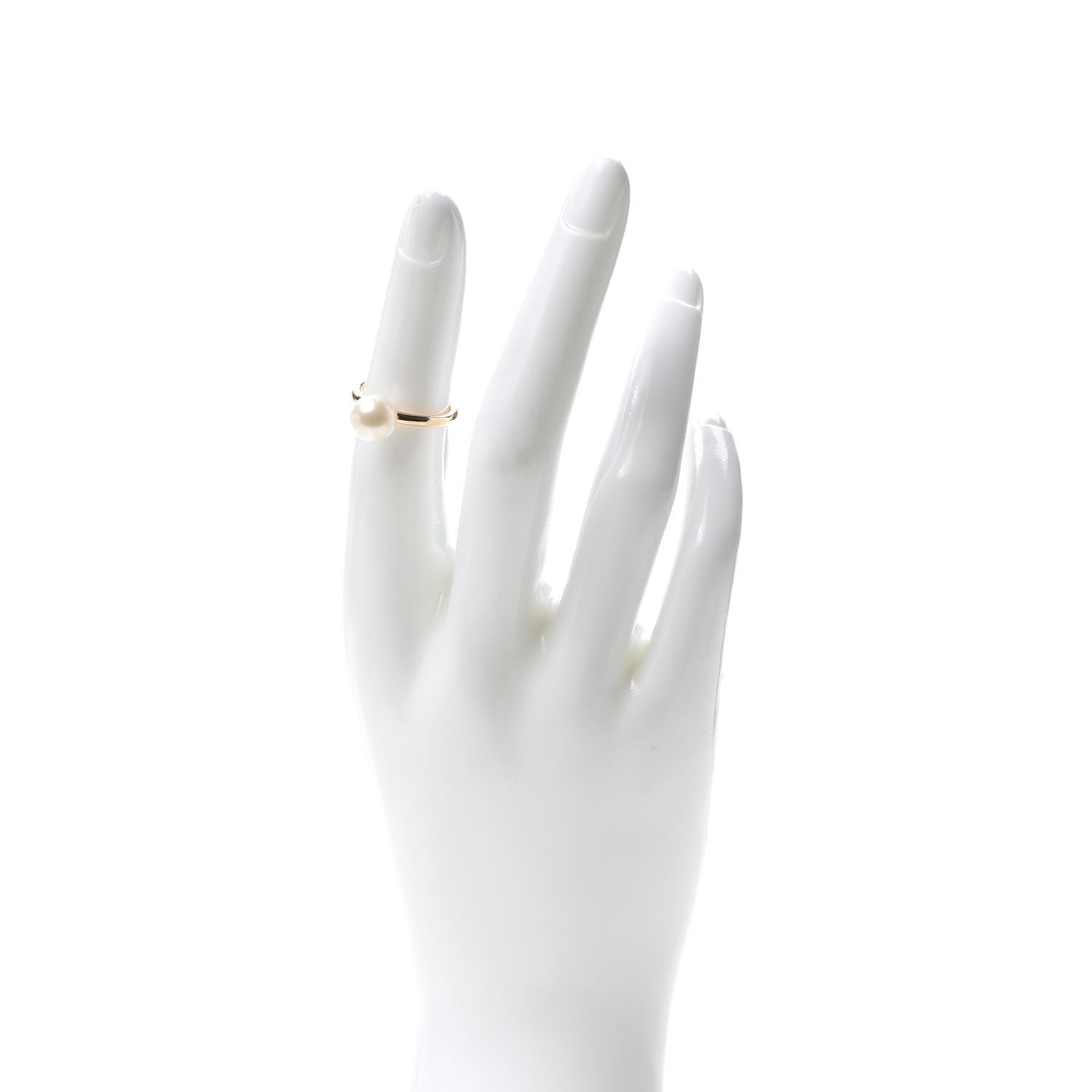 Tiffany 18K Rose Gold Pearl 8mm HardWear Ball Ring 48 4.5 2 of 6
