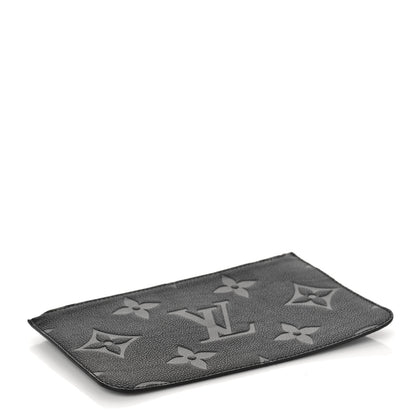 Louis Vuitton Empreinte Monogram Giant Neverfull MM Pochette Black 4 of 7