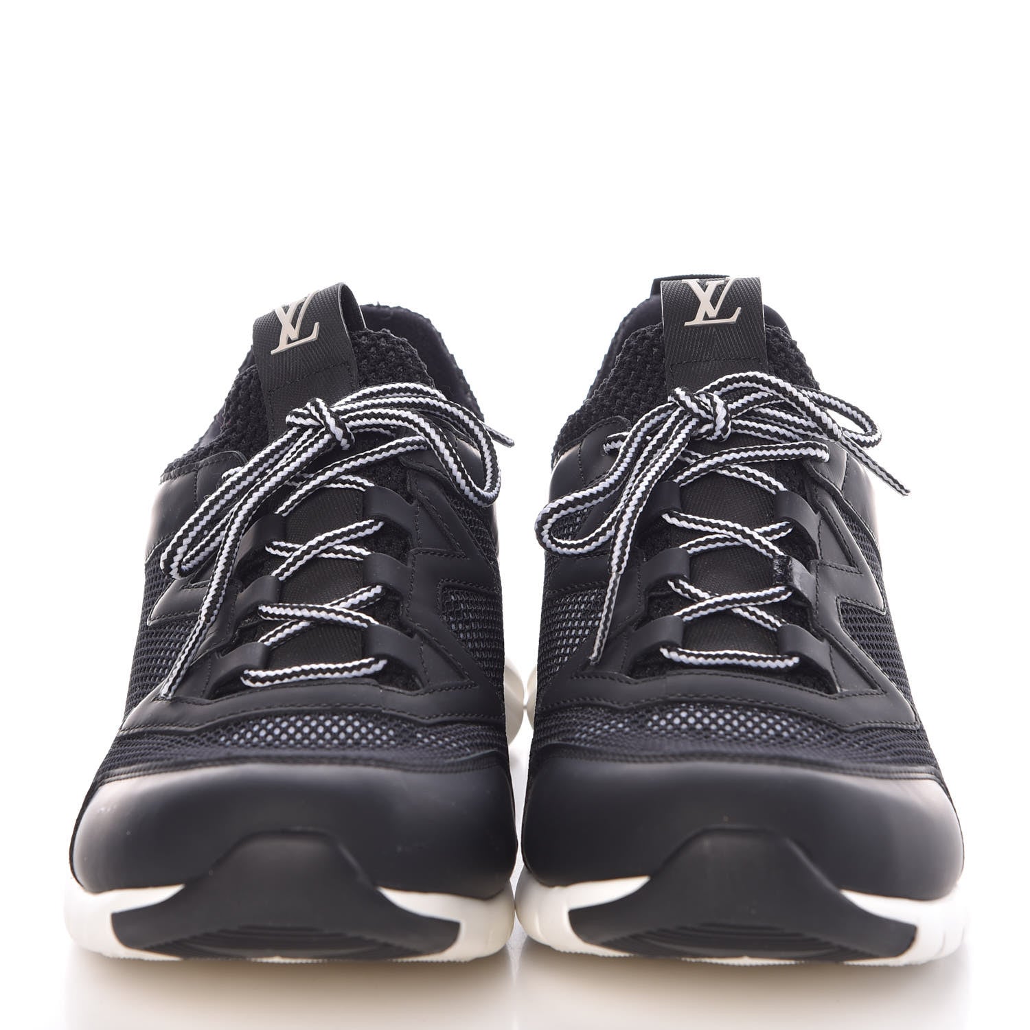 Louis Vuitton Technical Nylon Monogram Rubber Aftergame Sneakers 37.5 Black 2 of 8