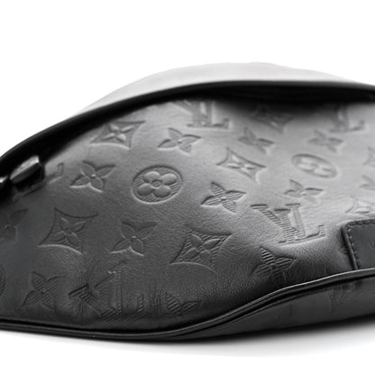 Louis Vuitton Calfskin Monogram Shadow Discovery Bumbag Black 8 of 9