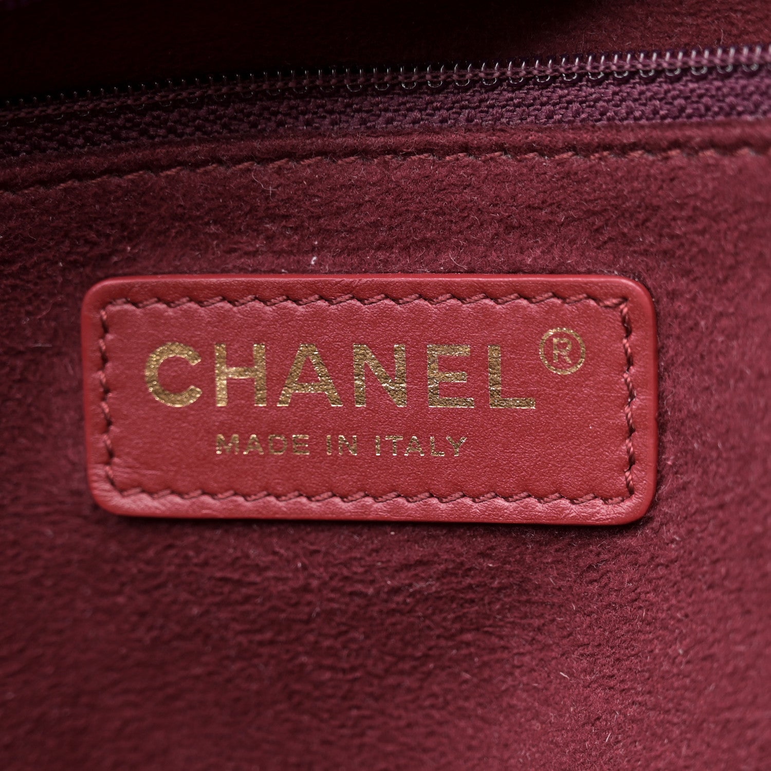 Chanel Caviar Small Studded Deauville Tote Burgundy 6 of 16