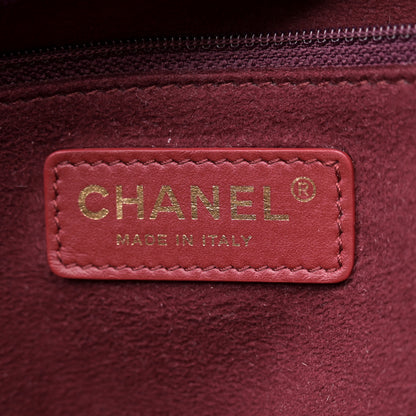 Chanel Caviar Small Studded Deauville Tote Burgundy 6 of 16