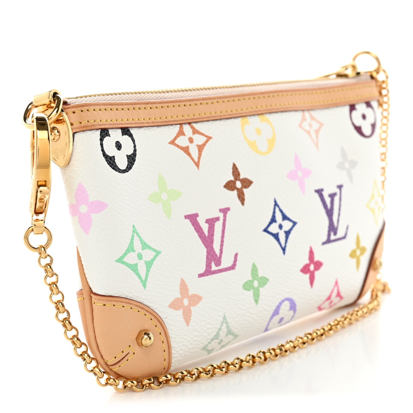 Monogram Multicolor Pochette Milla MM White