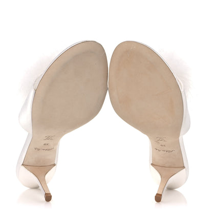 Louis Vuitton Marabou Crystal LV Marilyn Mule 39 White 5 of 9