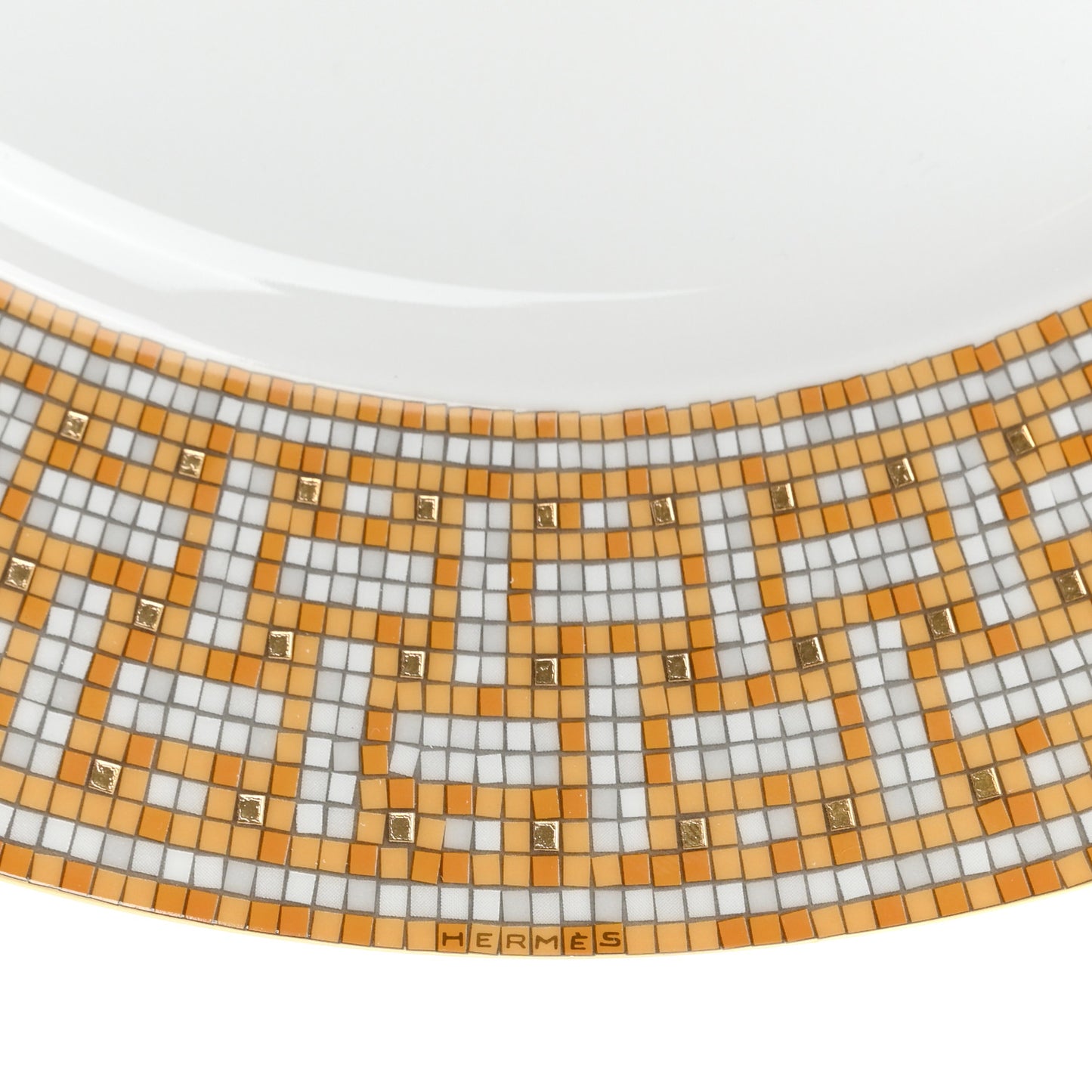 Porcelain Mosaique Au 24 Gold Dinner Plate Set of 2