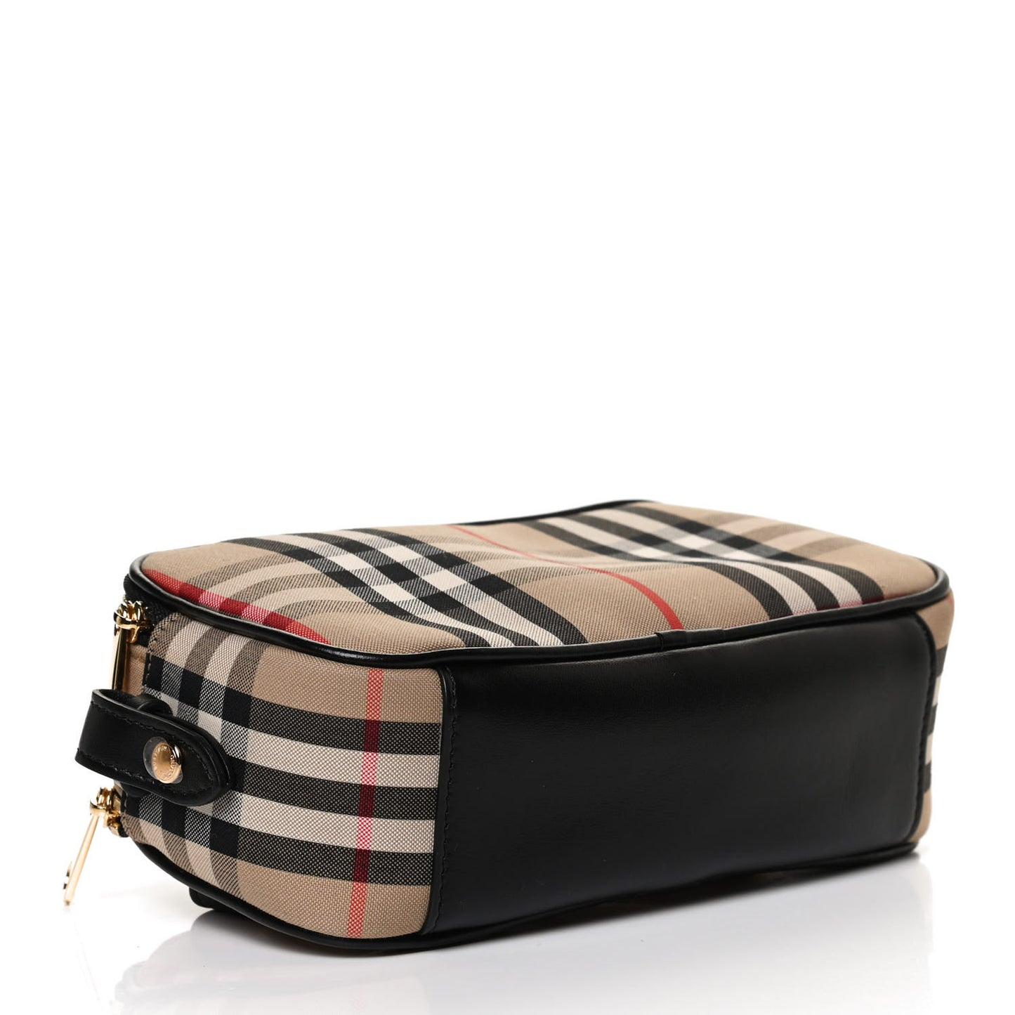 Calfskin Vintage Check Micro Camera Bag Archive Beige