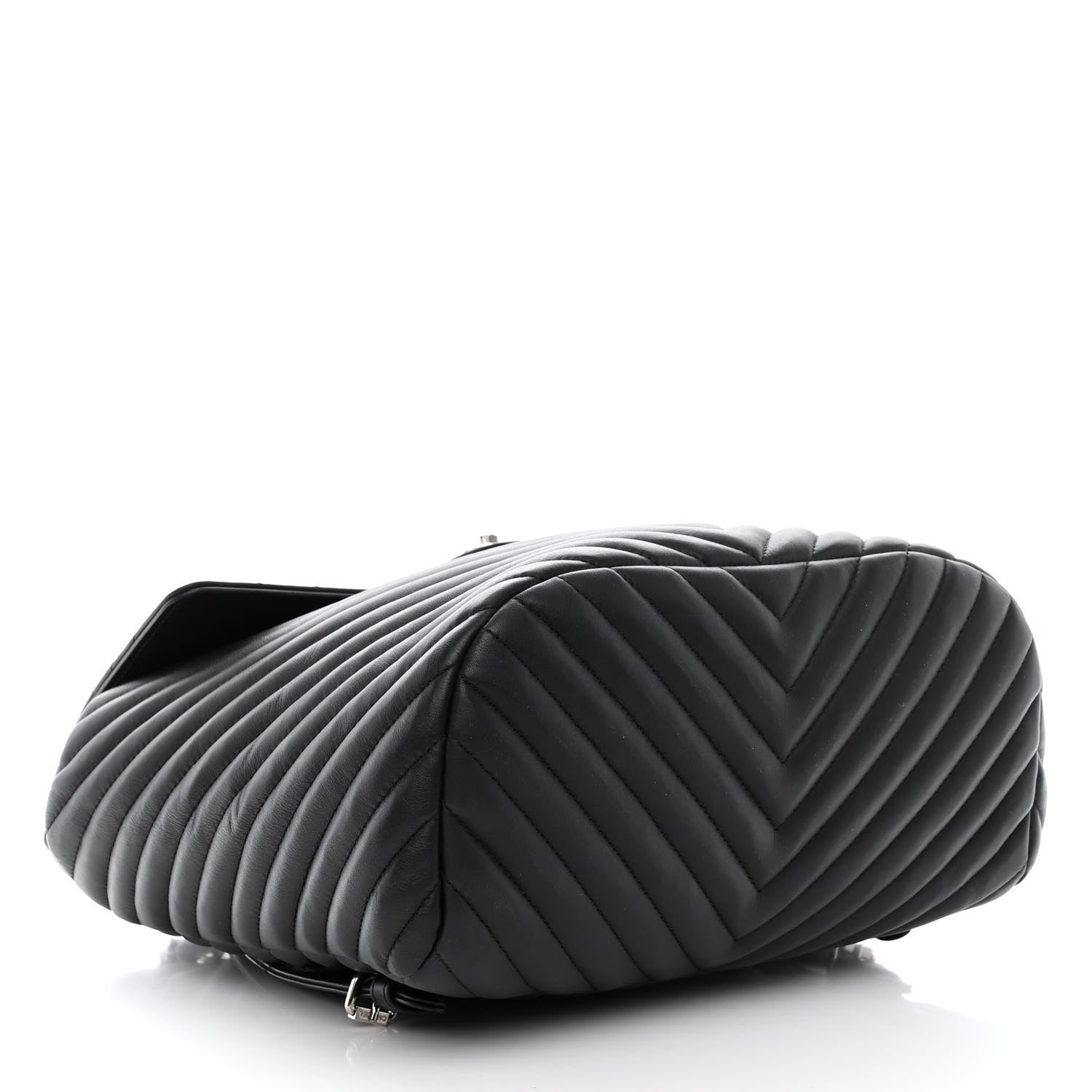 Chanel Calfskin Chevron Quilted Large Urban Spirit Backpack Black 4 of 13