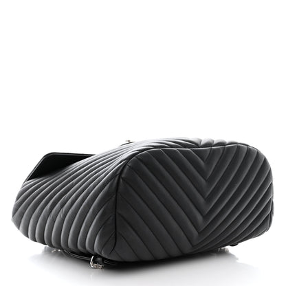 Chanel Calfskin Chevron Quilted Large Urban Spirit Backpack Black 4 of 13