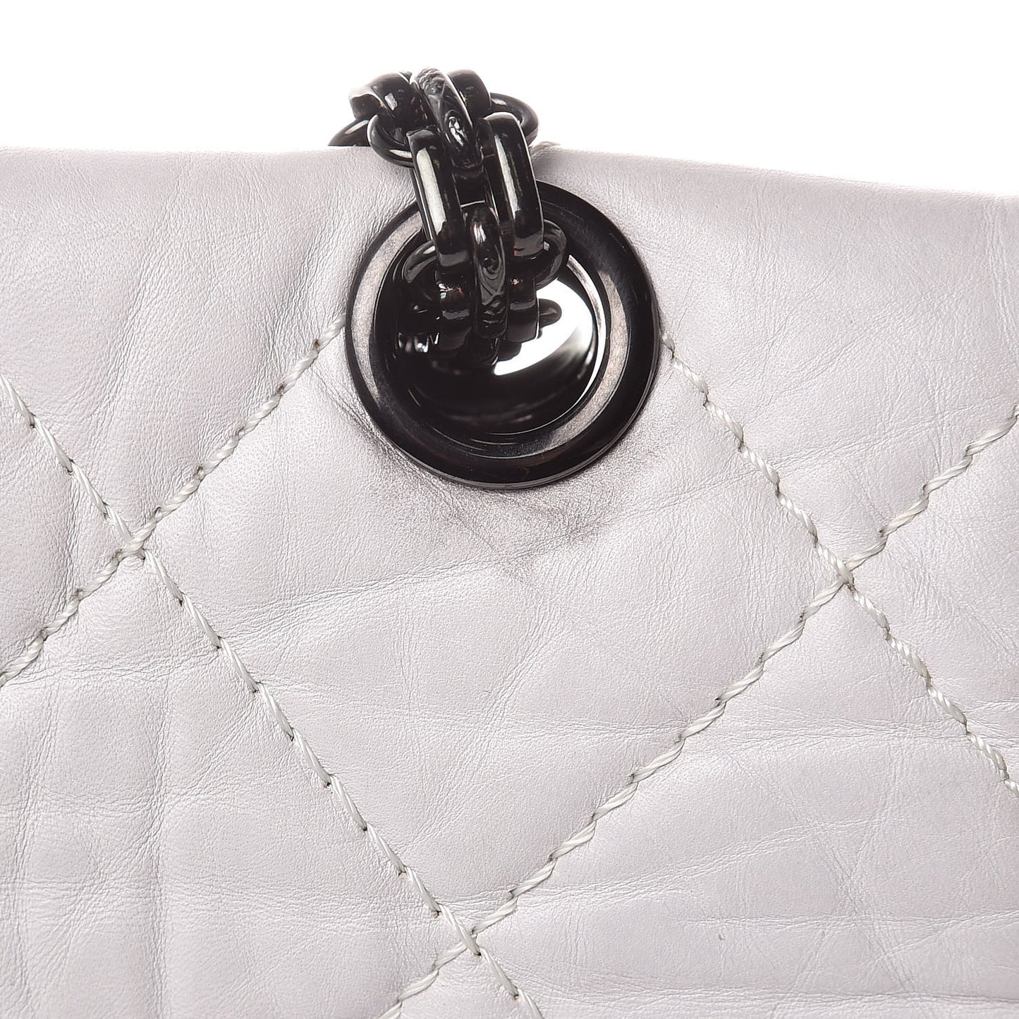 Aged Calfskin Reissue XL Maxi Flap White