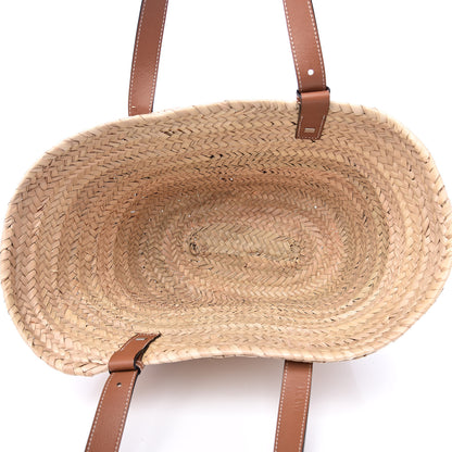Loewe Raffia Basket Tote Natural Tan 5 of 13