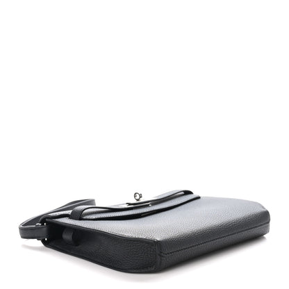 Hermes Togo Verso Kelly Depeches 25 Pouch Black Bamboo 4 of 12