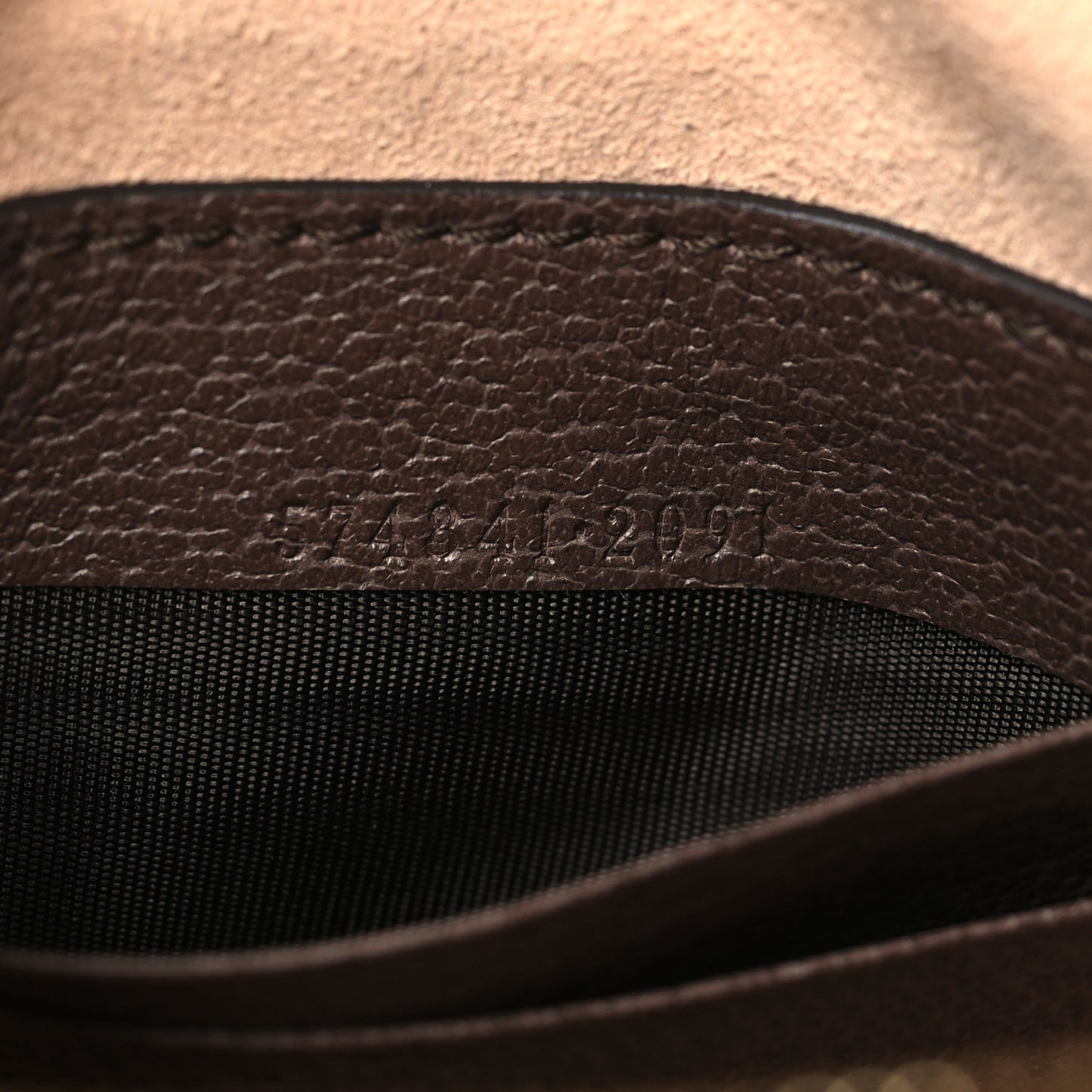 GG Supreme Monogram Web Ophidia Circle Wristlet Beige New Acero