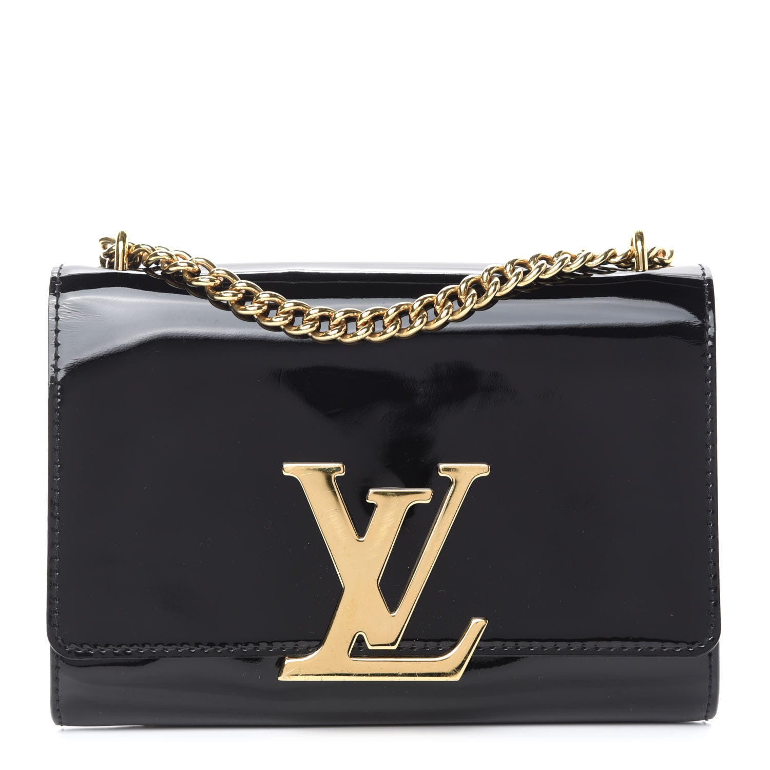 Louis Vuitton Patent Chain Louise Black 1 of 10