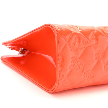 Chanel Patent Calfskin Lucky Symbols Pochette Coral 9 of 13
