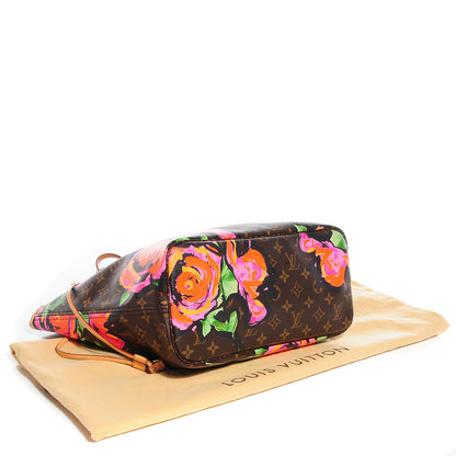 Louis Vuitton Monogram Roses Neverfull MM 4 of 7