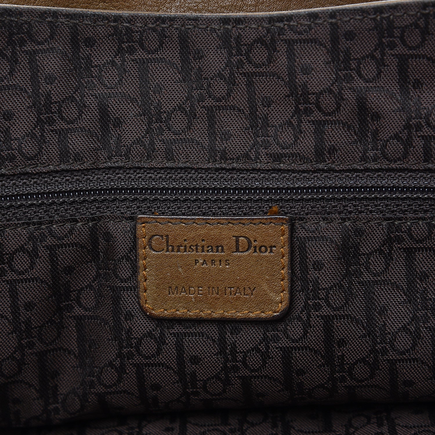 Christian Dior Calfskin Gaucho Double Saddle Bag Brown 5 of 17