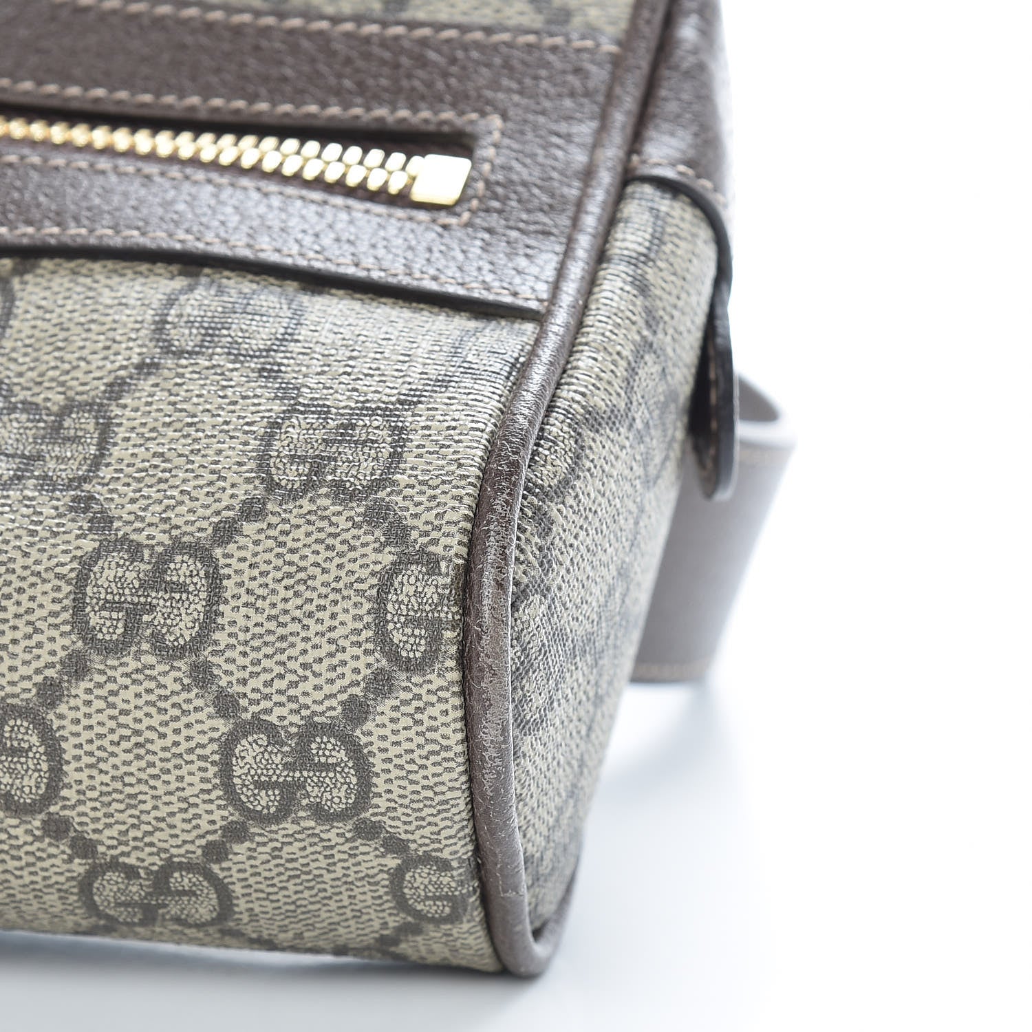 Gucci GG Supreme Monogram Web Small Ophidia Belt Bag 85 34 Dark Brown 9 of 12