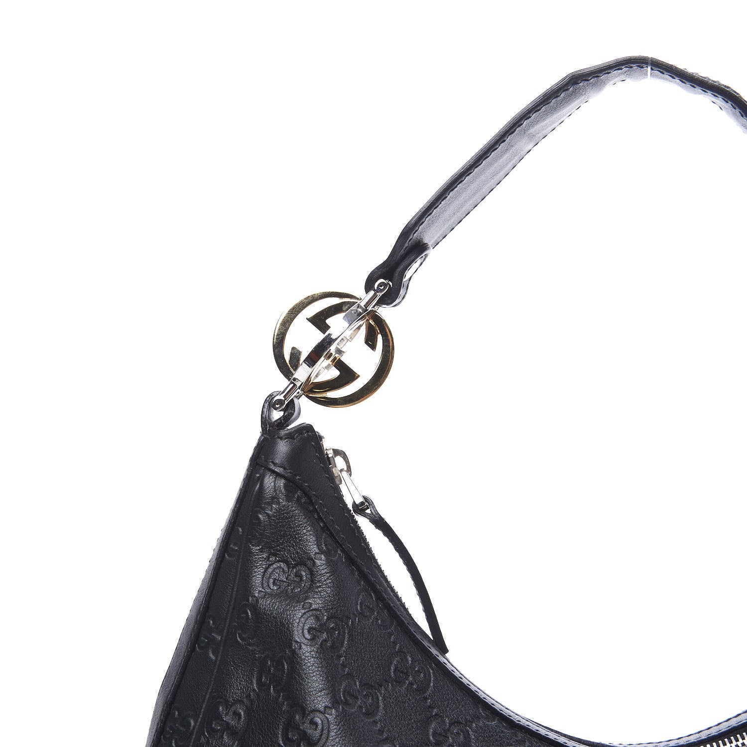 Gucci Guccissima Medium GG Twins Hobo Black 10 of 10
